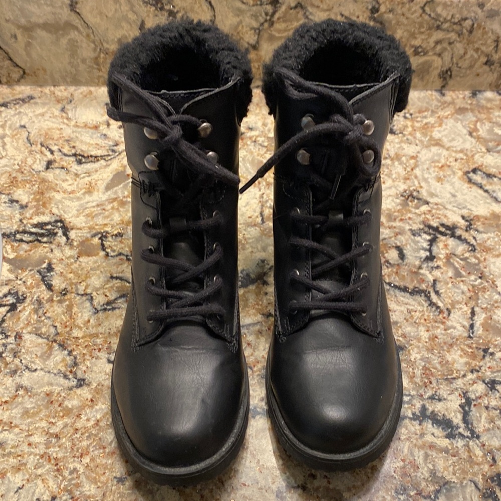 Rampage Black Combat Moto Boots Size 7.5